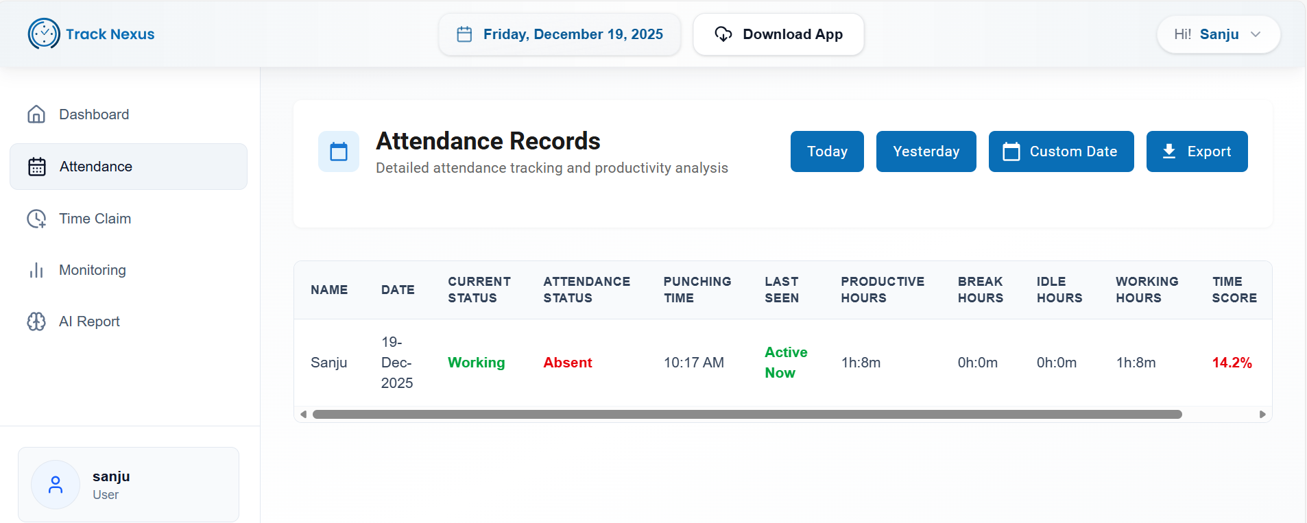 Attendance Records