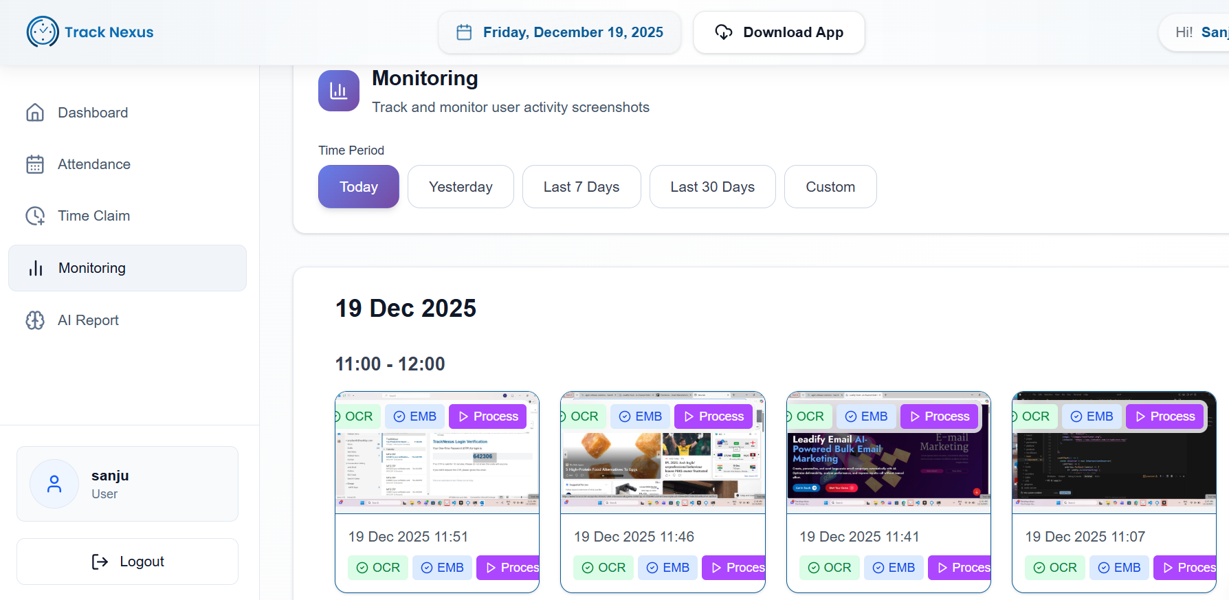 Screenshot Monitoring